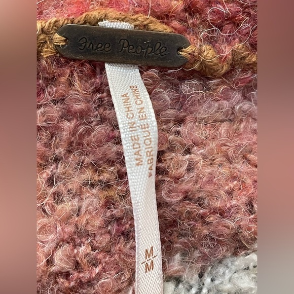 Free People My Girl Turtleneck Sunburst Combo Top Sweater Size Medium - Picture 10 of 14